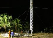 Tim PLN Kerja Tak Kenal Waktu, Satu Tower ERS di Poso Segera Terpasang