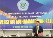 Sekretaris PMC Unhas Isi Materi Workshop Publikasi Internasional Bereputasi di Unismuh Palu