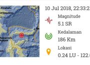 Gempa Bumi 5,1 SR  Guncang Barat Daya Boalemo