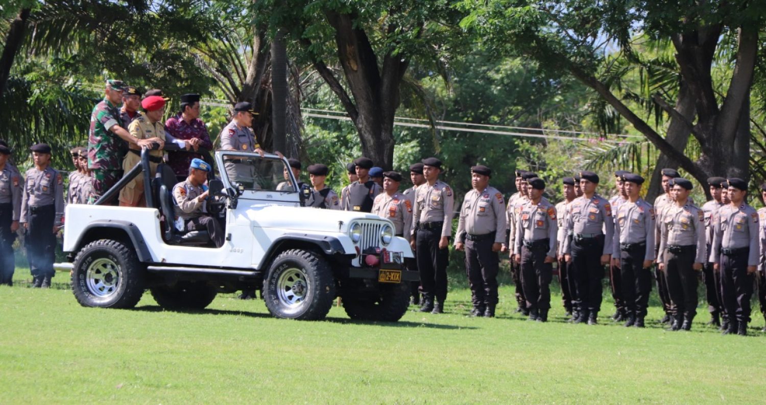 Apel Besar dan Simulasi Sispamkota Polres Donggala