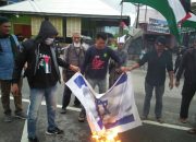 Peringati Al Quds Day, Peserta Aksi di Tolitoli Bakar Bendera Israel