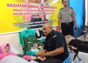 Ratusan Polisi di Sigi Donorkan Darahnya untuk Penyintas