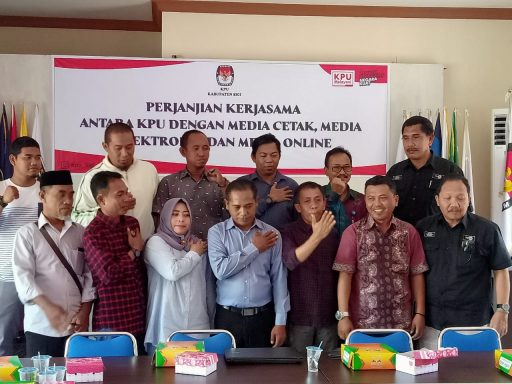 Untuk Pilkada yang Transparan, KPUD Sigi Jalin Kerjasama dengan Media