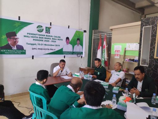 DPC PKB Kota Palu Mulai Dengarkan Visi Misi Bakal Calon Walikota