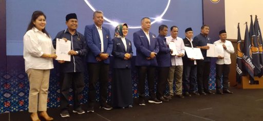 DPP Nasdem Serahkan 5 Rekomendasi Calon Kepala Daerah di Sulteng