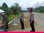 Kasat Lantas Polres Banggai Pantau Pos Perbatasan di Toili Barat