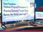 Teleconference Bersama Humas di Sulteng, KPK Minta Anggaran Penanganan Covid-19 dan Bansos Diawasi