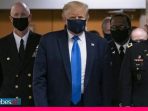 Kata Trump yang Akhirnya Kenakan Masker di Publik Pertama Kali