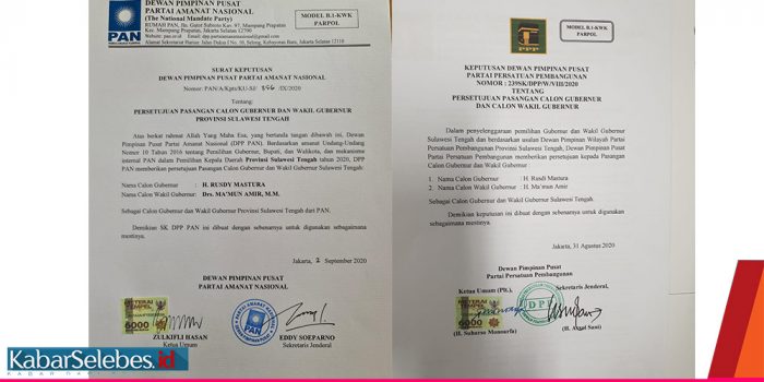 Pasha Berkabung, Harapan Ikut Pilkada Sulteng Pupus setelah PAN dan PPP Keluarkan B1-KWK untuk Rusdy-Ma’mun