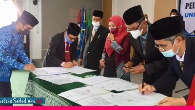 Rektor Unismuh Palu Lantik Direktur Pasca Sarjana dan Tiga Dekan