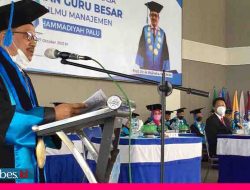 Rektor Unismuh Palu Sah Menyandang Guru Besar Ilmu Manajemen