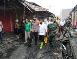 Tinjau Pasar Inpres Manonda Pasca Kebakaran, Walikota Palu akan  Lakukan Pemulihan Lebih Cepat  