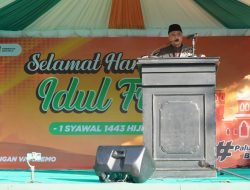 Jadi Khatib Shalat Ied di Lapangan Vatulemo, Walikota Palu : Ujian Senantiasa Menanti