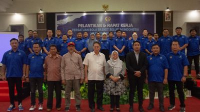 Perbasi Palu Dilantik, Wawali Palu 200 Persen Dukung Pembinaan Basket