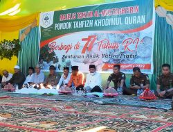 Majelis Taklim Almustaghfirin Pondok Tahfidz Khodimul Qur’an Gio Santuni 451 Anak Yatim Piatu