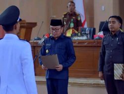 Putaran terakhir, Bupati Morut Lantik Tiga Kepala Desa Terpilih Hasil Pilkades Serentak tahun 2022