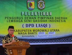 Resmi Terbentuk, Bupati Delis Saksikan Pelantikan Pengurus DPD LASQI Morut