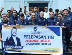 Nasdem Sulteng Lepas Tim Asesmen Bacaleg ke seluruh Kabupaten Kota