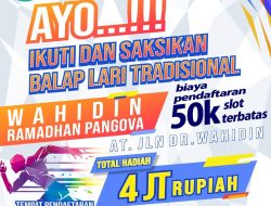 Pemuda jalan Wahidin Palu akan Gelar Lomba Balap Lari Tradisional