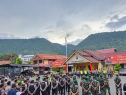 Kawal Takbiran Idul Fitri 1444 H, Personel Gabungan Polres Banggai Gelar Apel Konsolidasi