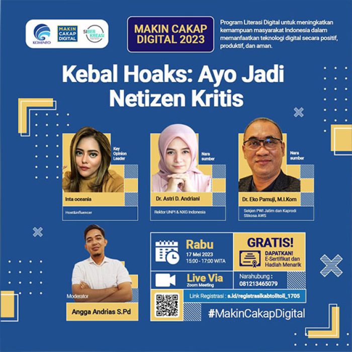 Kemenkominfo Ajak Masyarakat Sulteng jadi Netizan Kritis