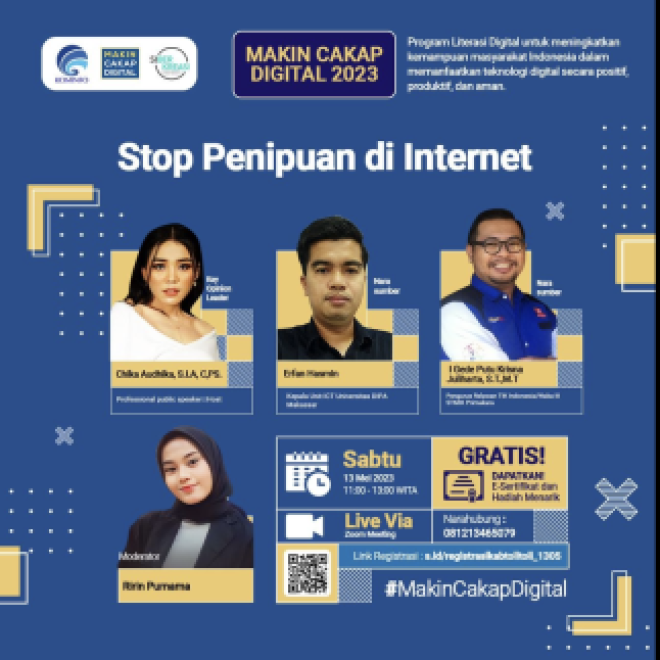 Ikut Webinar Kominfo, Ketahui Cara Hindari Penipuan di Internet