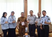 Kakanwil Kemenkumham Sulteng Sambangi Wali Kota Palu Tingkatkan Pendaftaran KI Bagi Pelaku Usaha di Kota Palu