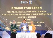 Kakanwil Kemenkumham Sulteng dan Brida Sulteng Teken Kerja Sama untuk Perlindungan Kekayaan Intelektual