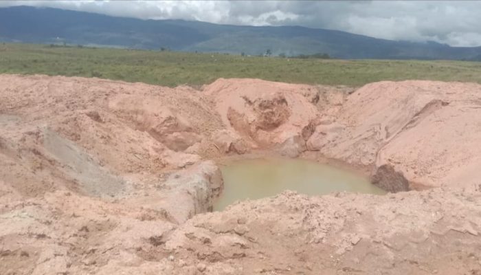 Lubang Diduga Tambang Ilegal di Napu untuk Pembuatan Sumur Ternak Sapi