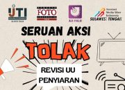 Aliansi Jurnalis di Sulawesi Tengah Tolak Draf Revisi UU Penyiaran, Berpotensi Ancam Kebebasan Pers dan Berekspresi