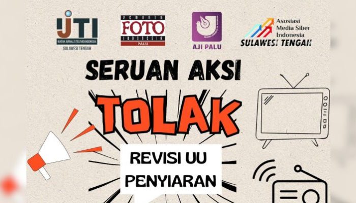 Aliansi Jurnalis di Sulawesi Tengah Tolak Draf Revisi UU Penyiaran, Berpotensi Ancam Kebebasan Pers dan Berekspresi