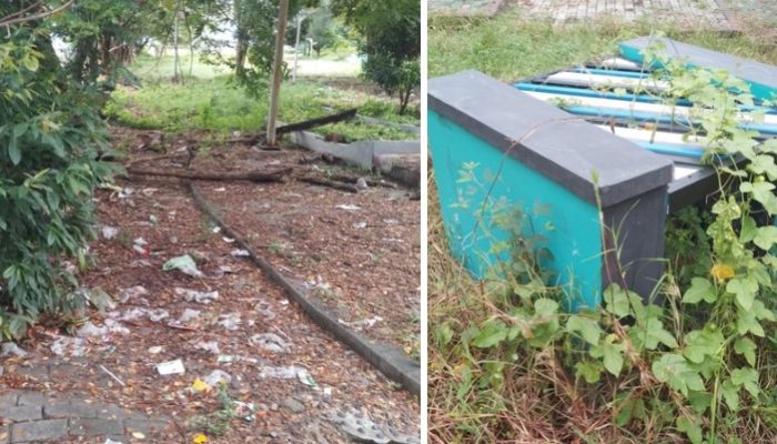 Taman Uebone Ampana Tete Dibangun dengan Ratusan Juta, Kini Jadi Tempat Sampah