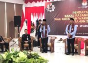 Pasangan Hidayat dan Andi Nur B Lamakarate Resmi Daftar di KPUD Palu