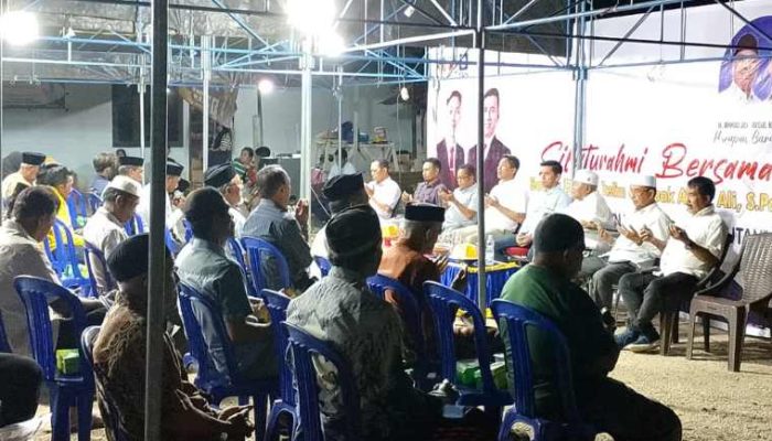 Taslim-Asgar Silaturahmi di Desa Lahuafu, Bungku Timur, Komitmen Lanjutkan program Pembangunan