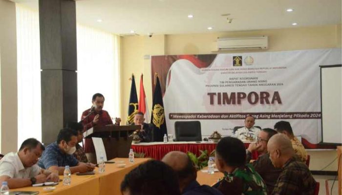 Kemenkumham Sulteng Tingkatkan Pengawasan Orang Asing Jelang Pilkada 2024