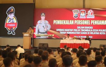 339 Personel Polresta Palu Ikuti Pembekalan Pengamanan TPS untuk Pilkada Serentak 2024