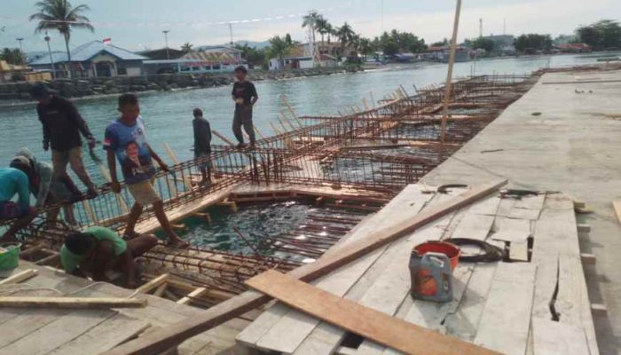 Proyek Pelebaran Dermaga Pelabuhan Ampana Terancam Tidak Selesai Tepat Waktu