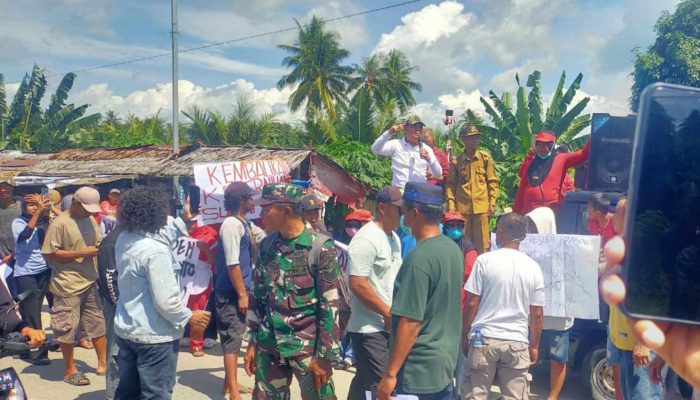 Ratusan Massa Tuntut Hentikan Aktivitas PETI di Hulu Sungai Taopa